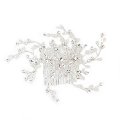 Catalina Bridal Headpiece: Wired Swarovski Crystal 